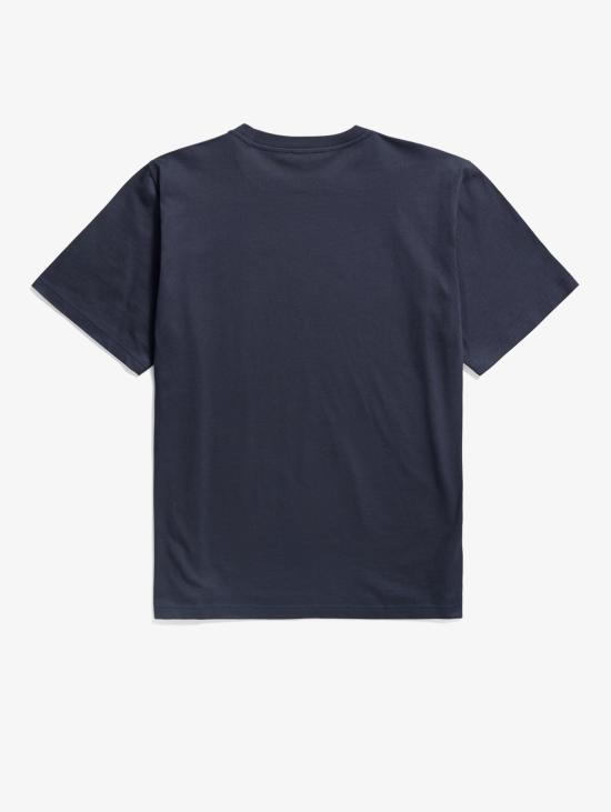 26FW 노스프로젝트 반팔 티셔츠 Cotone Organico Blu Navy 티셔츠 - NORSE PROJECTS