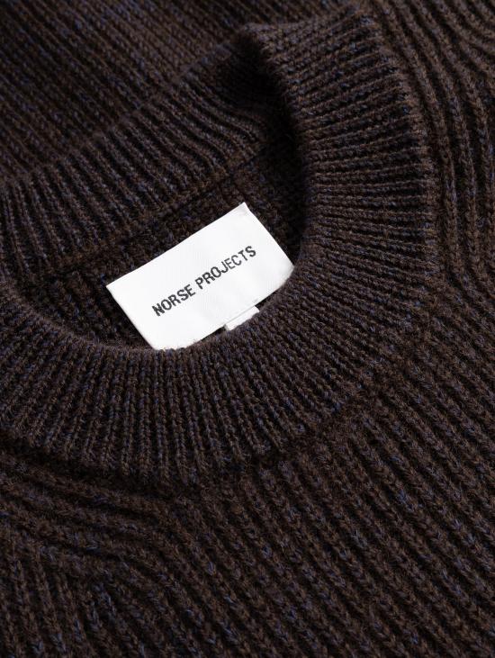 26FW 노스프로젝트 스웨터 말리아 지로콜로 아 코스테 비올라/마로네 - NORSE PROJECTS