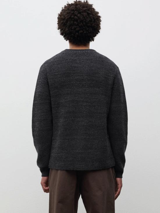 26FW 노스프로젝트 스웨터 Lana e Cotone Grigio Melange 소재의 카디건 지로콜로 - NORSE PROJECTS