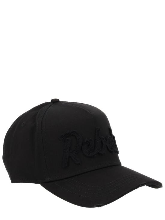  디스퀘어드2 모자 Dsquared2 Rebels 베이스볼 햇 블랙