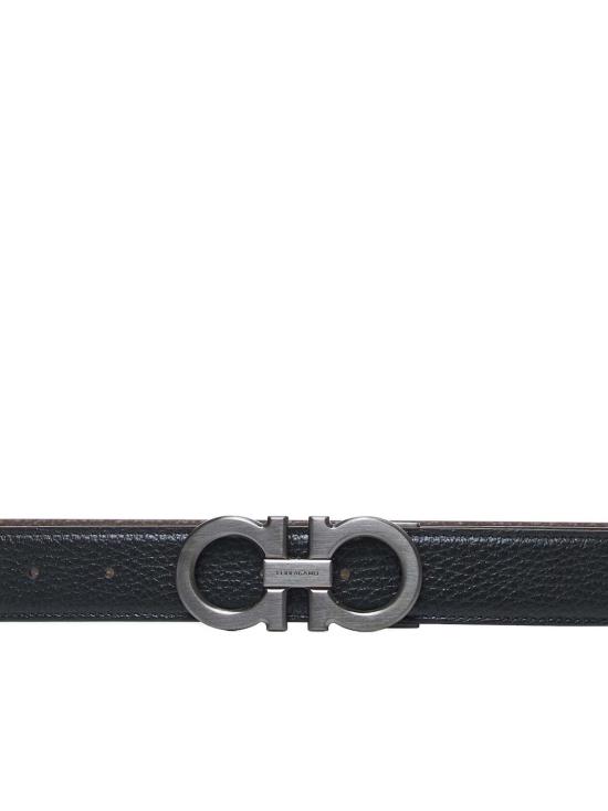 살바토레 페라가모 벨트 페라가모 간치니 양면 송아지 가죽 - SALVATORE FERRAGAMO