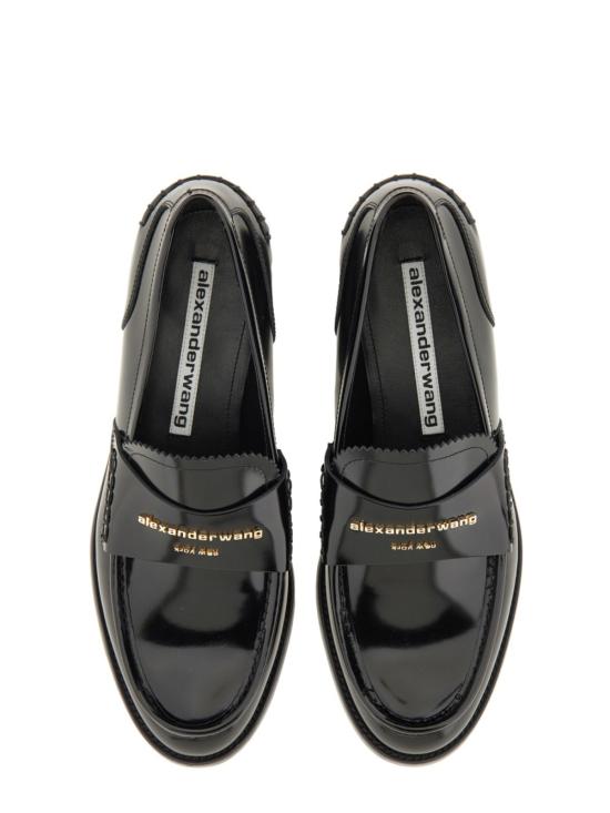  알렉산더 왕 로퍼 카터 모카신 가죽  블랙 - ALEXANDER WANG