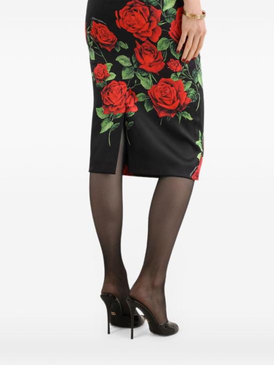 26FW 돌체앤가바나 미디 원피스 F622KTFSA9SHN6EJ BLACK - DOLCE & GABBANA