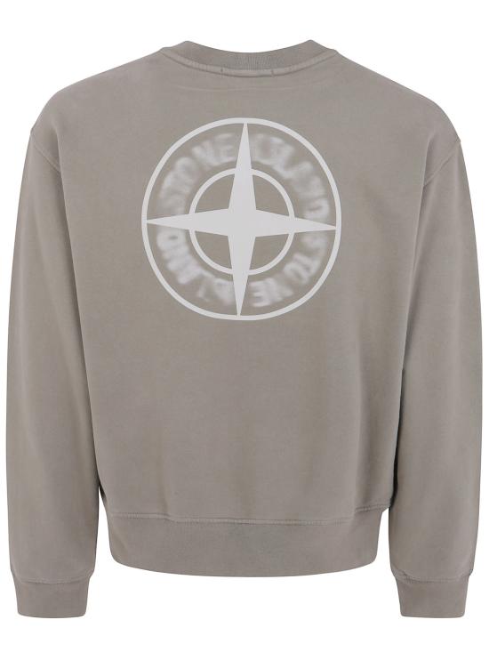 26FW 스톤 아일랜드 오가닉 코튼 로고 프린트 스웨트셔츠 L2S156100039S0477 V005G GREEN - STONE ISLAND