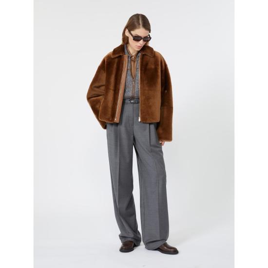 26FW 막스마라 스튜디오 스트레이트 팬츠 2626136032600 003 GREY - MAX MARA STUDIO
