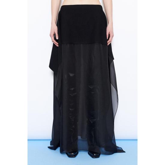 26FW 스포트막스 스커트 2622306013600 004 BLACK