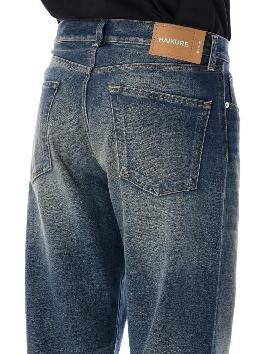 26FW 하이쿠레 스트레이트 팬츠 HEM03268DF126 L0952 MID BLUE - HAIKURE