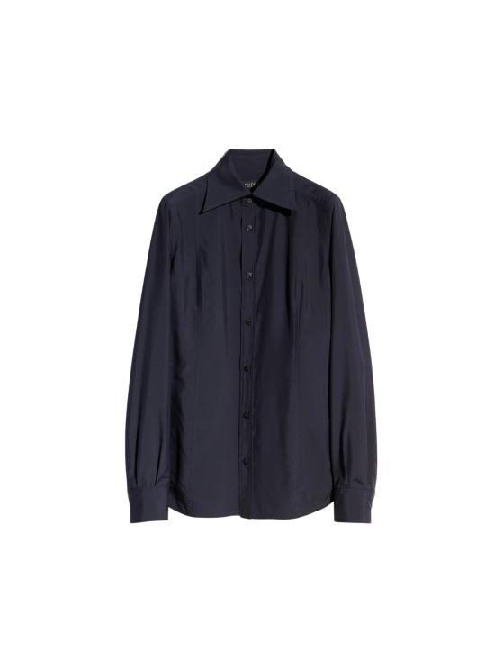 26FW 구찌 실크 포플린 셔츠 A007YMZAVRW 4440 BLACK