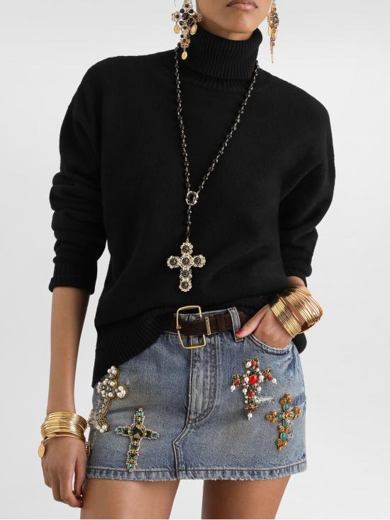 26FW 돌체앤가바나 스웨터 FXW85ZJDVGL N0000 BLACK - DOLCE & GABBANA