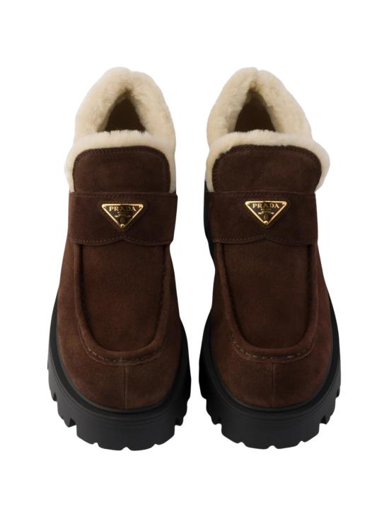 26FW 프라다 모놀리스 가죽 첼시 부츠 1D594O054 F0003 BROWN - PRADA