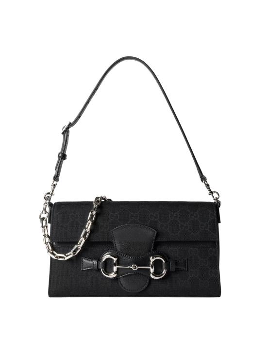 26FW 구찌 홀스빗 리스트레토 미디엄 숄더백 A006KQFAGIF 1000 BLACK
