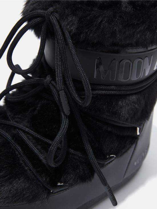26FW 문부츠 아이콘 나일론 로우 부츠 80D1409390DONNA N001 BLACK - MOON BOOT