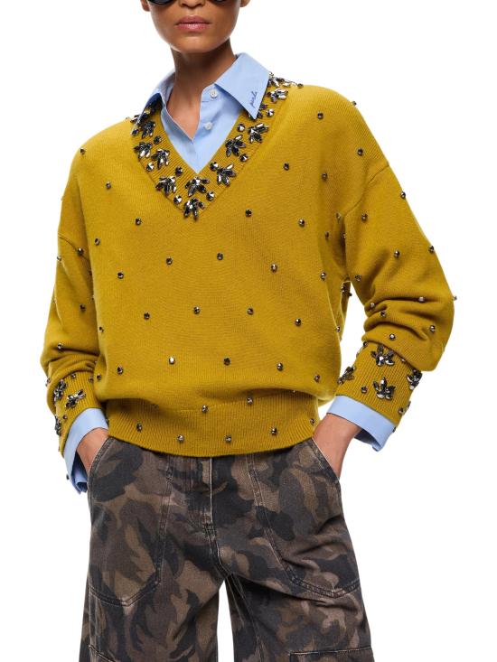 26FW 핑코 스웨터 107878A3P5 V69 BROWN - PINKO