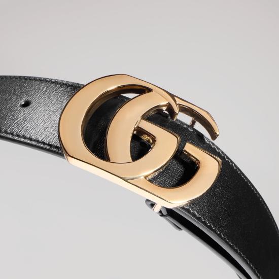 26FW 구찌 마몽 씬 벨트 874724AAGY01000 Black