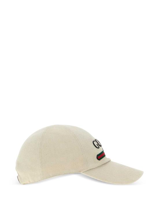 26FW 구찌 인터로킹 G 웹 자수 베이스볼 캡 8757364HBKH9779 Beige - GUCCI