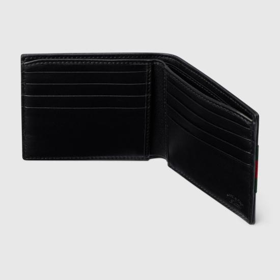 26FW 구찌 웹 트레이드 마크 반지갑 867269AAGIT1053 Black - GUCCI