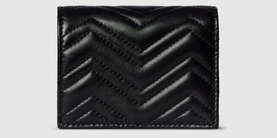 26FW 구찌 GG 마몽 카드 케이스 466492AAFAX1000 Black - GUCCI