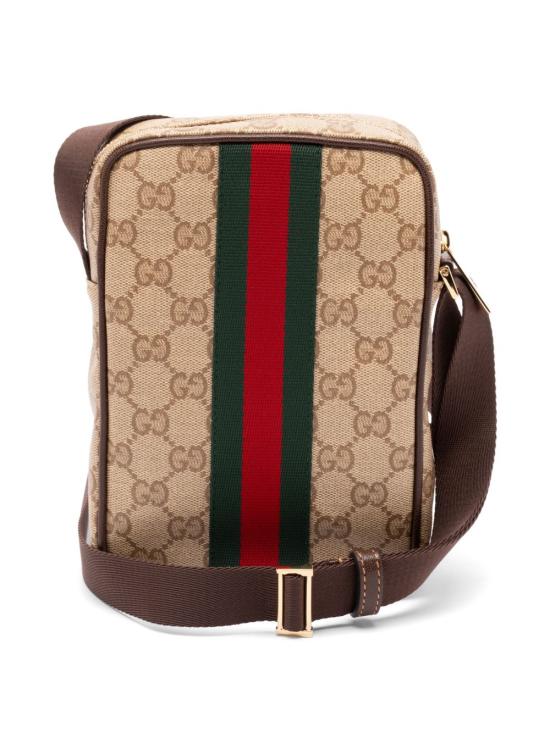 26FW 구찌 웹 디테일 GG 메신저백 A002SJFAF9S9646 Taupe - GUCCI