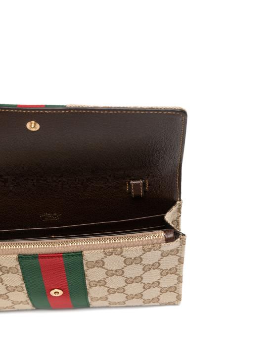 26FW 구찌 홀스빗 웹 스트랩 지갑 867120FAF889645 Sand - GUCCI