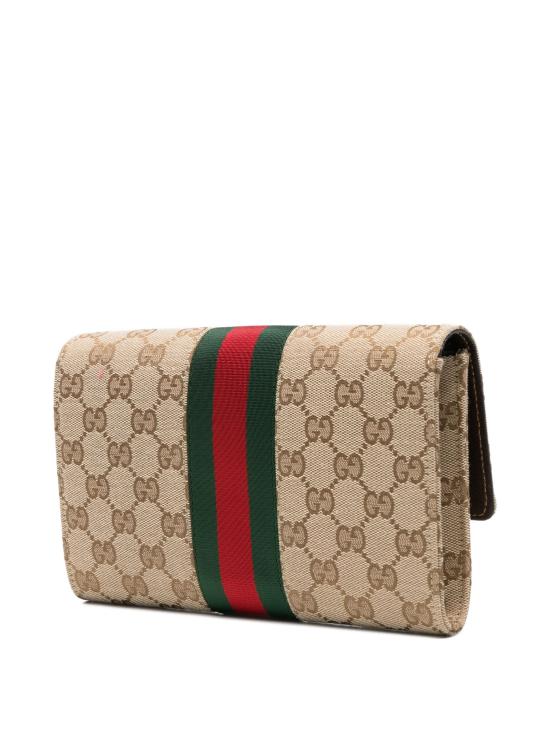 26FW 구찌 홀스빗 웹 스트랩 지갑 867120FAF889645 Sand - GUCCI