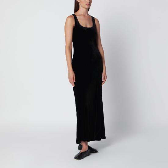 26FW 로에 미디 원피스 42133082VI 001 BLACK