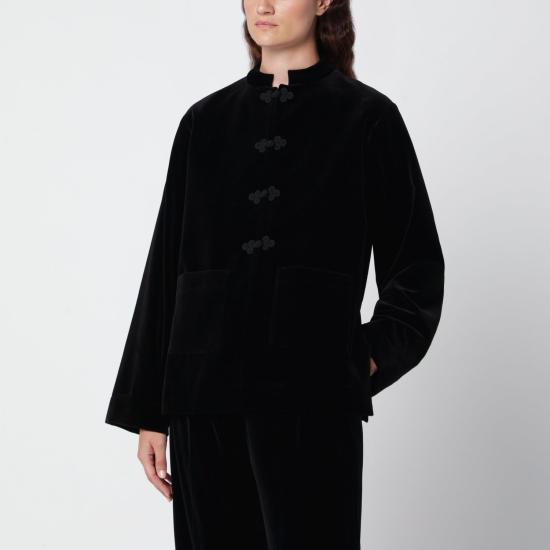 26FW 로에 자켓 42111010VEL 001 BLACK