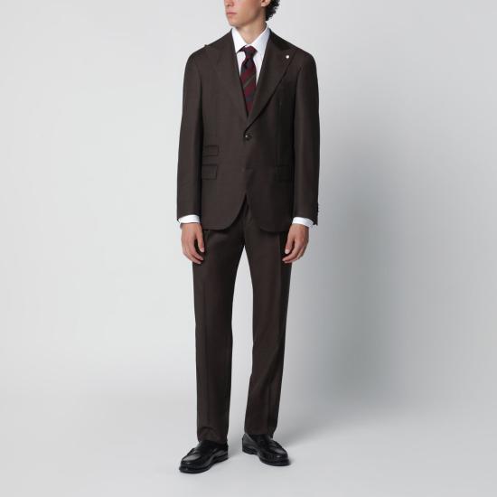 26FW 루이지 비안끼 수트 세트 340764509 01 BROWN
