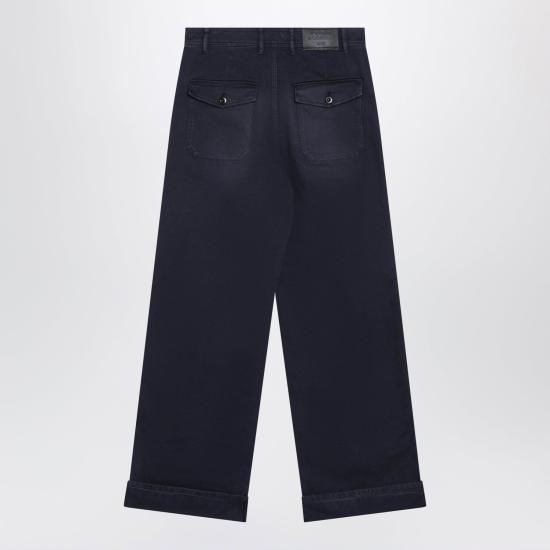 26FW 아크네 스튜디오 스테인드 트윌 팬츠 BK0779DE 885 BLUE - ACNE STUDIOS