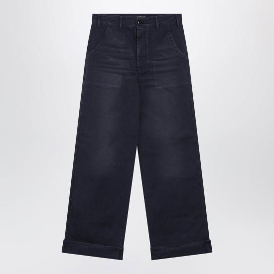 26FW 아크네 스튜디오 스테인드 트윌 팬츠 BK0779DE 885 BLUE