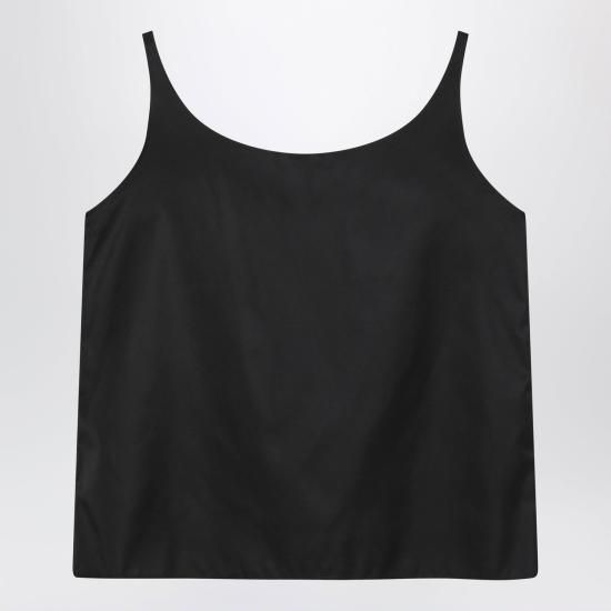 26FW 프라다 삼각 로고 리나일론 슬리브리스탑 24X753OOO1WQ8 F0002 BLACK - PRADA