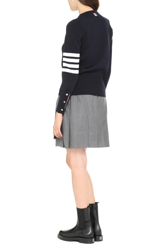 26FW 톰브라운 울 밀라노 스티치 클래식 4바 풀오버 니트 FKA239A00014 415 BLUE - THOM BROWNE