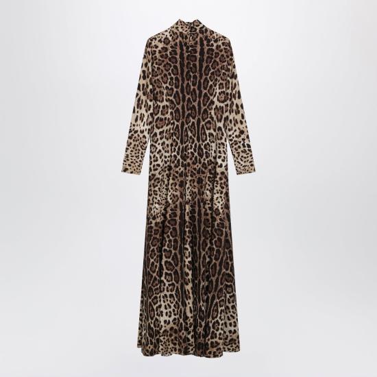26FW 돌체앤가바나 미디 원피스 F612KTFSADD HY13M BROWN - DOLCE & GABBANA