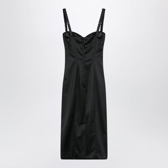 26FW 돌체앤가바나 미디 원피스 F60DGTFURHM N0000 BLACK - DOLCE & GABBANA