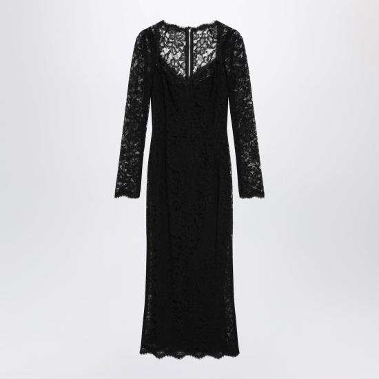 26FW 돌체앤가바나 미디 원피스 F6AQGTHLUAH N0000 BLACK