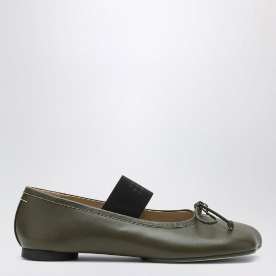 26FW MM6 메종마르지엘라 아나토믹 뉴메릭 발레리나 플랫 슈즈 S59WZ0099P3628 T7010 GREEN