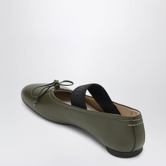 26FW MM6 메종마르지엘라 아나토믹 뉴메릭 발레리나 플랫 슈즈 S59WZ0099P3628 T7010 GREEN - MM6 MAISON MARGIELA
