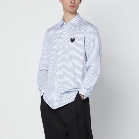 26FW 꼼데가르송 긴팔 셔츠 AXB020051CO ST WHITE