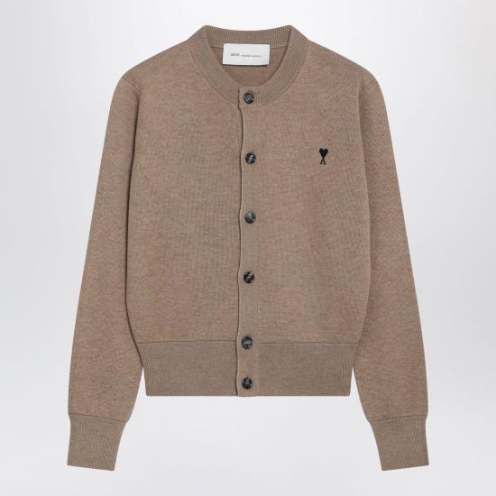 26FW 아미 크루넥 울 가디건 FKC361001 A335 BEIGE