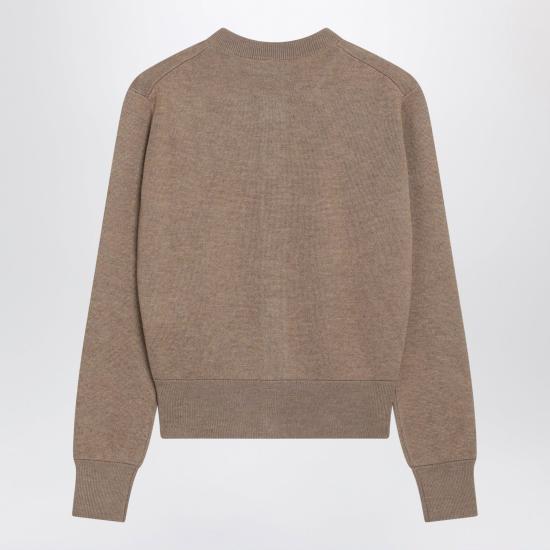 26FW 아미 크루넥 울 가디건 FKC361001 A335 BEIGE - AMI
