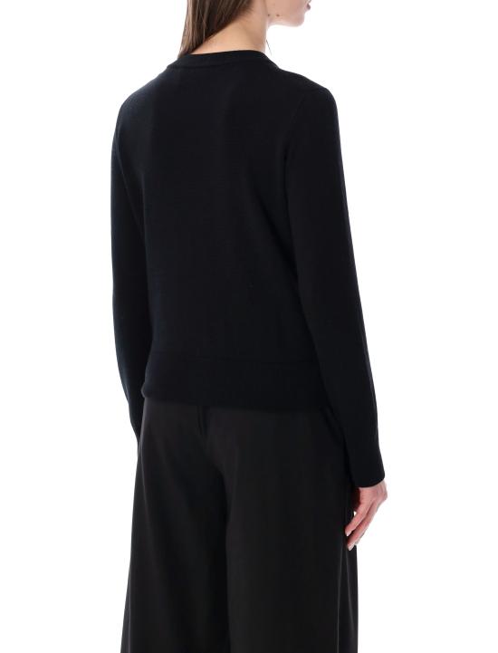 26FW 아미 크루넥 울 가디건 FKC361001 0180 BLACK - AMI