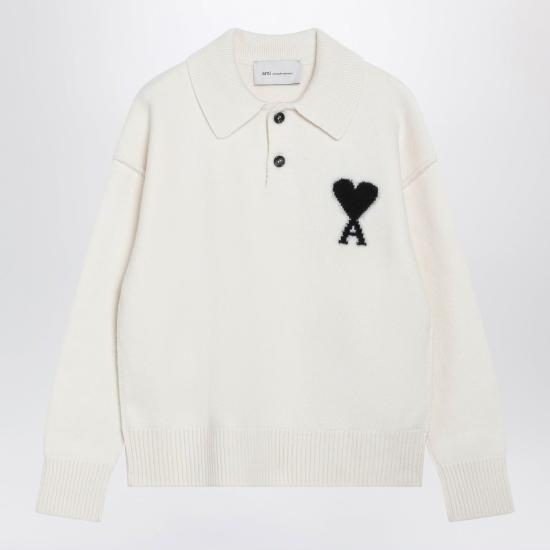 26FW 아미 스웨터 UPL409D018 151 WHITE