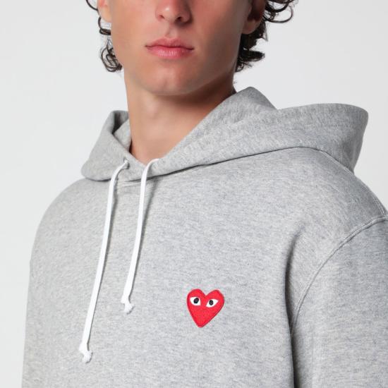26FW 꼼데가르송 후드 티셔츠 AXT170051CO GA GREY - COMME DES GARCONS