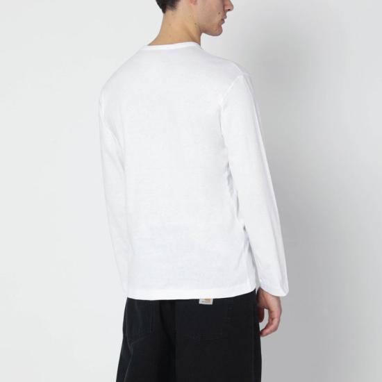 26FW 꼼데가르송 반팔 티셔츠 AXT118051CO WHT WHITE - COMME DES GARCONS