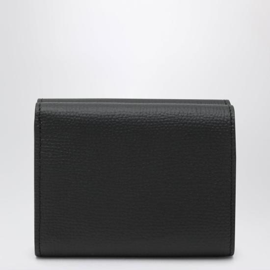 26FW 로에베 애너그램 트라이폴드 그레인 카프스킨 지갑 C821TR2X16LE 1206 BLACK - LOEWE