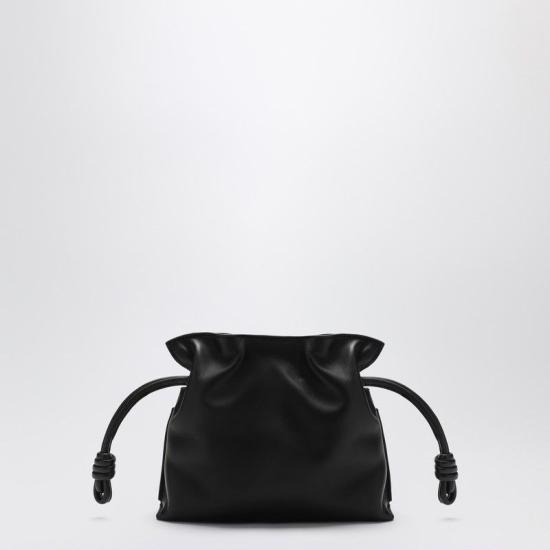 26FW 로에베 나파 카프스킨 미니 플라멘코 클러치 A411FC2XA6LE 1100 BLACK - LOEWE