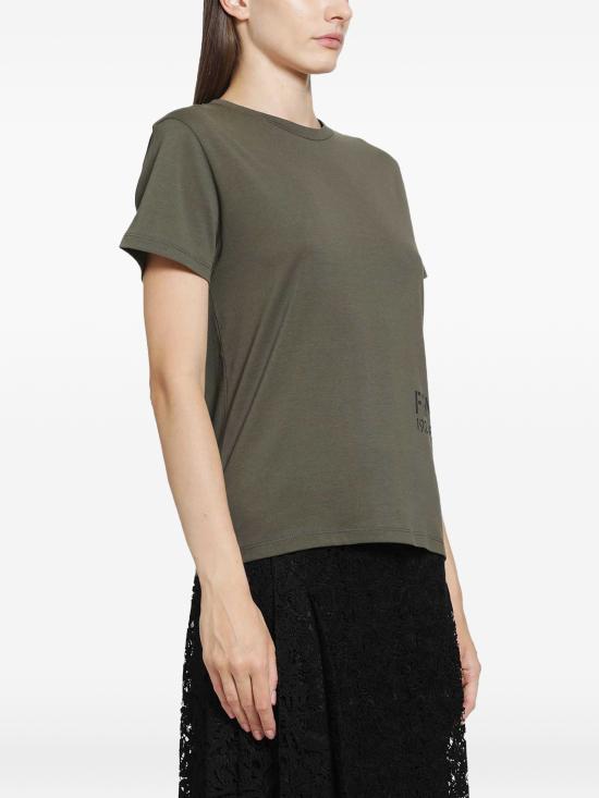 26FW 펜디 반팔 티셔츠 FS6383B19Q F0QQ4 GREEN - FENDI