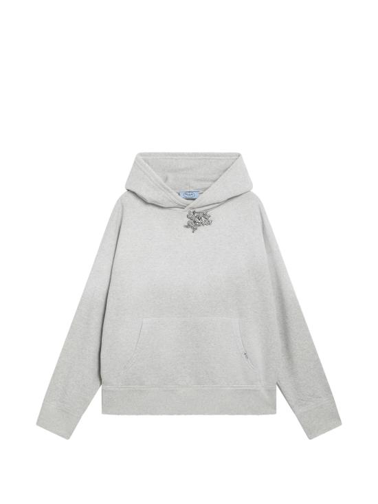 26FW 프라다 코튼 플리스 후디 134734OOO6103 F0AK9 BEIGE