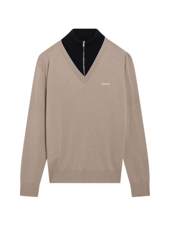 26FW 미우미우 캐시미어 터틀넥 스웨터 MMR473OOO6062 F0NUE BEIGE
