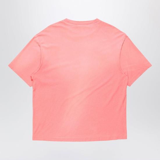 26FW 아크네 스튜디오 로고 티셔츠 CL0196MCO CKQ PINK - ACNE STUDIOS