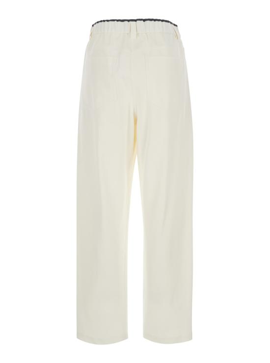 26FW 브루넬로 쿠치넬리 스트레이트 팬츠 MA126P9330C1542 White - BRUNELLO CUCINELLI